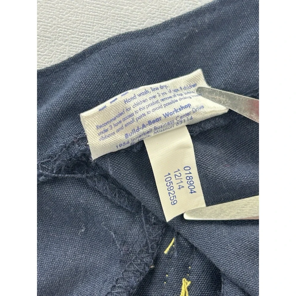 Build-A-Bear 2014 USA Military Uniform Navy Gold Buttons White Belt Shirt